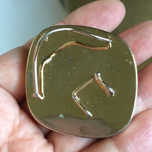 🖤Vtg💕Stone belt buckle - Picture 4 of 14